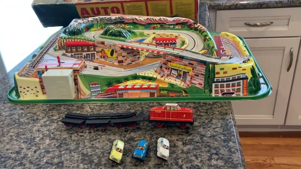 1967 TECHNOFIX AUTO TRAIN IN PERFECT ORIGINAL OPERATIONAL CONDITION/SHAPE. ORIGINAL BOX IS INCLUDED.