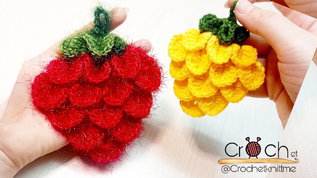 آموزش بافت اسکاج اسکاچ ظرفشویی توت فرنگی آناناس