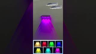 These Solar Fence Lights Change Colors Automatically #solarlights #homedecor#yilaie