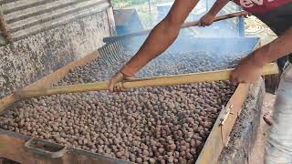 Arecanut drying process by heating 🔥🔥