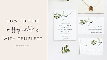 How to DIY Wedding Invitations Using Templett