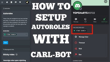 How to setup autoroles with carl-bot in your discord server||TDB||carl-bot tips ||THE DISCORD BOY||