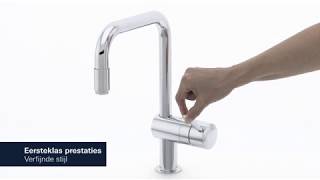 Grohe Minta 1 gats keukenkraan met U uitloop met uittrekbare mousseur chroom