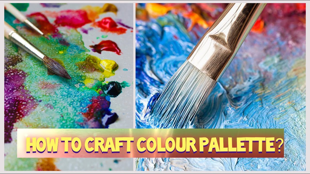 How to make simple Colour Pallette Craft || Step by Step|| (