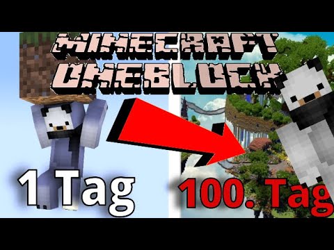 Ich spiele 100 TAGE Minecraft OneBlock! // Minecraft: OneBlock #01