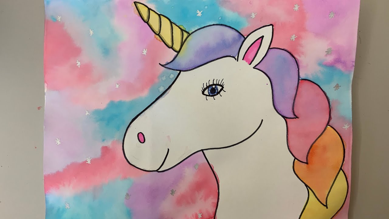 Aquarellum Junior Unicorns Watercolor Paint Set (7+)