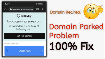 Domain is parked free problem fix