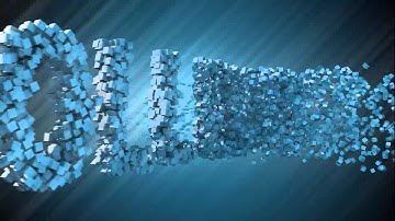Cubes to Text 3D Intro - Cinema 4D - After Effects