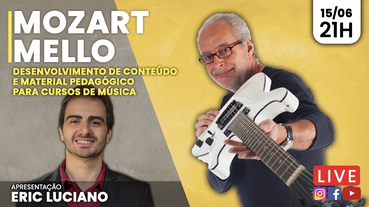 [LIVE] Mozart Mello Desenvolvimento de conteúdo e material pedagógico