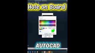 Hole on Board in AutoCAD Easy And Fast Trick | #autocadtips | #shortvideo