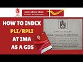 How to Indexing Pli/Rpli at IMA as a gds