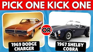 Pick One, Kick One: Vintage Cars & Bikes Edition | Classic Car and Motorcycle Showdown