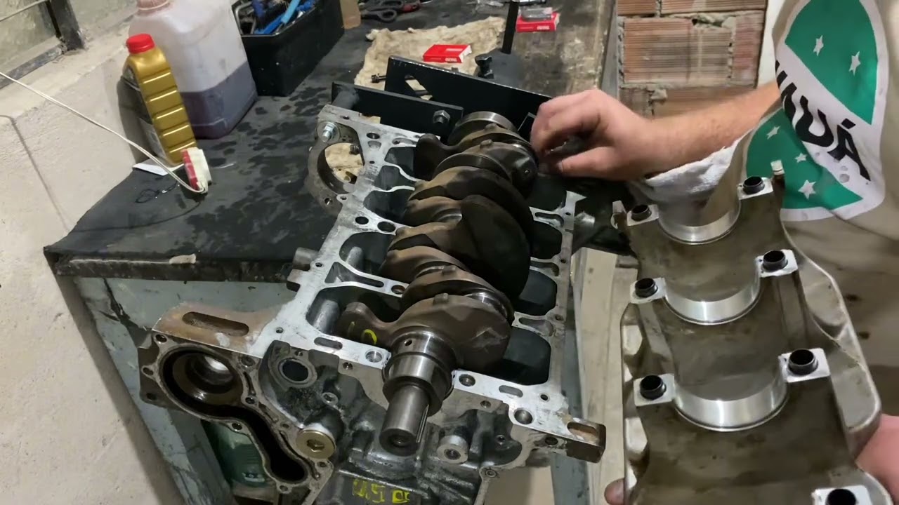 Retífica geral Honda Fit 1.4 8v nos mínimos detalhes (parte 2) montagem Bloco