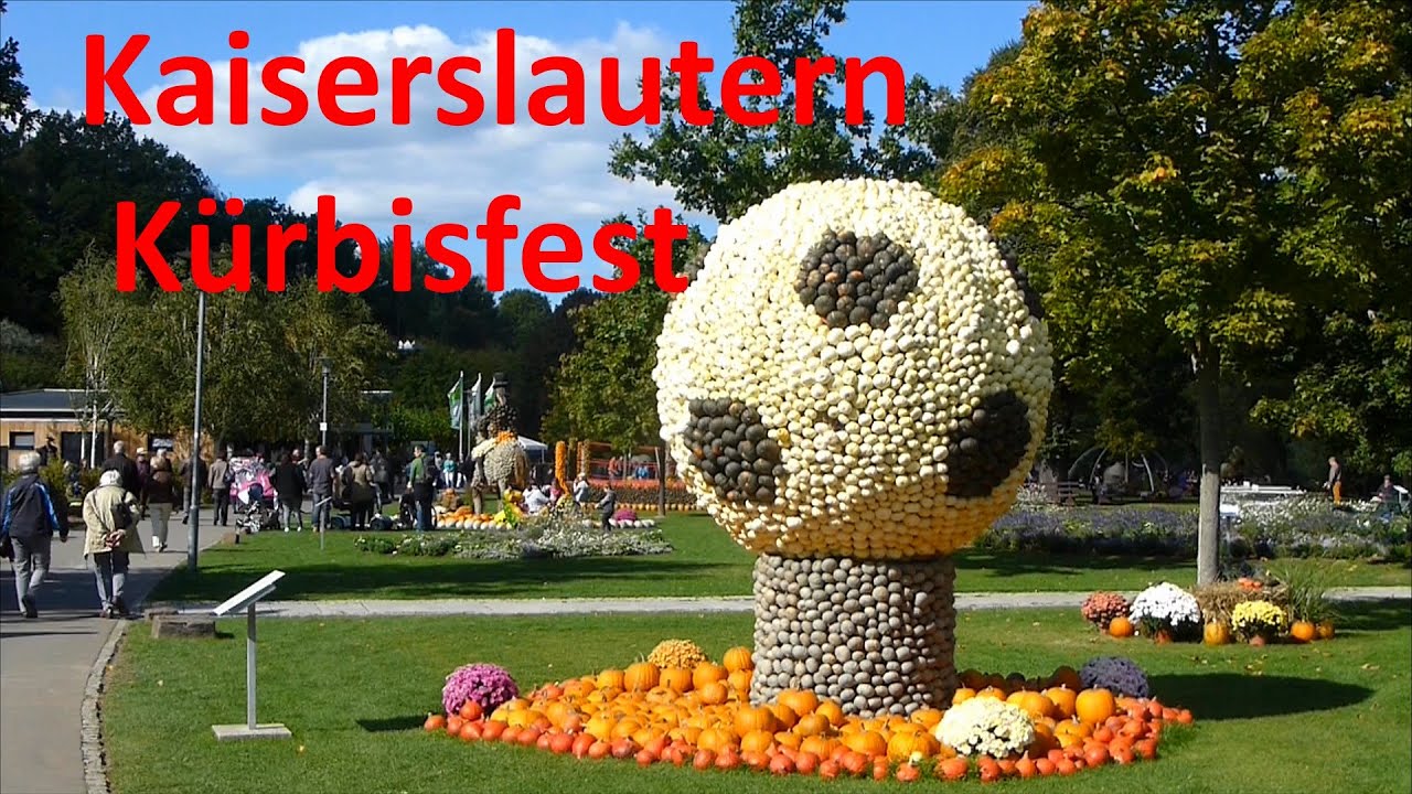 Gartenschau Kaiserslautern Kürbisfest 2015 - YouTube