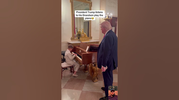 President Trump listens to his Grandson play the piano #donaldtrump #trump #trumpnews #whitehouse