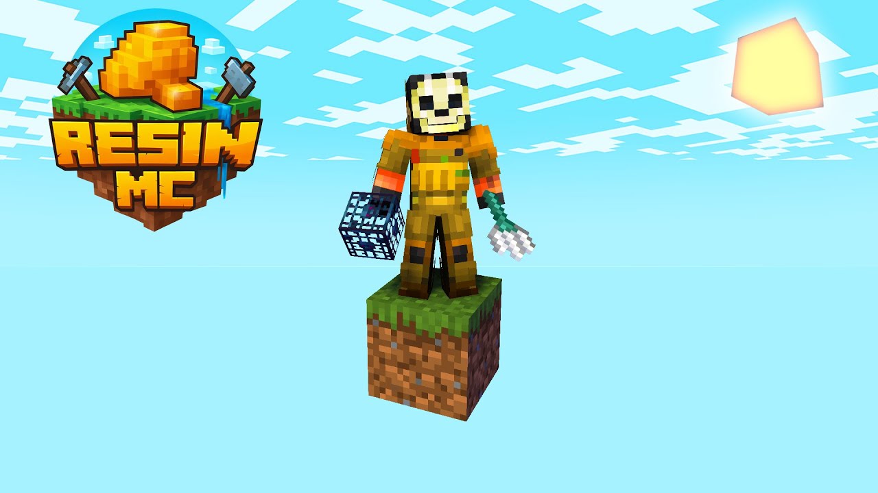 24/7 Public OneBlock Server Java + Bedrock - On ResinMC - YouTube