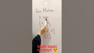 Row Matrix || Ocean of Knowledge || #short