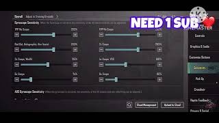 My Sensitivity Setting