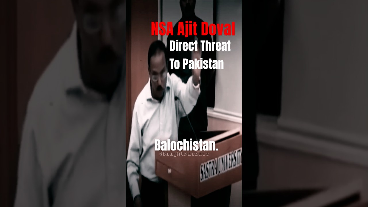 Белуджистан и далее: послание Аджита Довала из Агентства национальной безопасности Пакистану | Па...