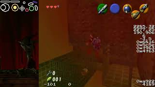 Fire Temple - non-initial green room block skip with bomb