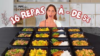 Meal Prep en 2 HEURES | -5€ par REPAS | 1 semaine HEALTHY & PETIT BUDGET