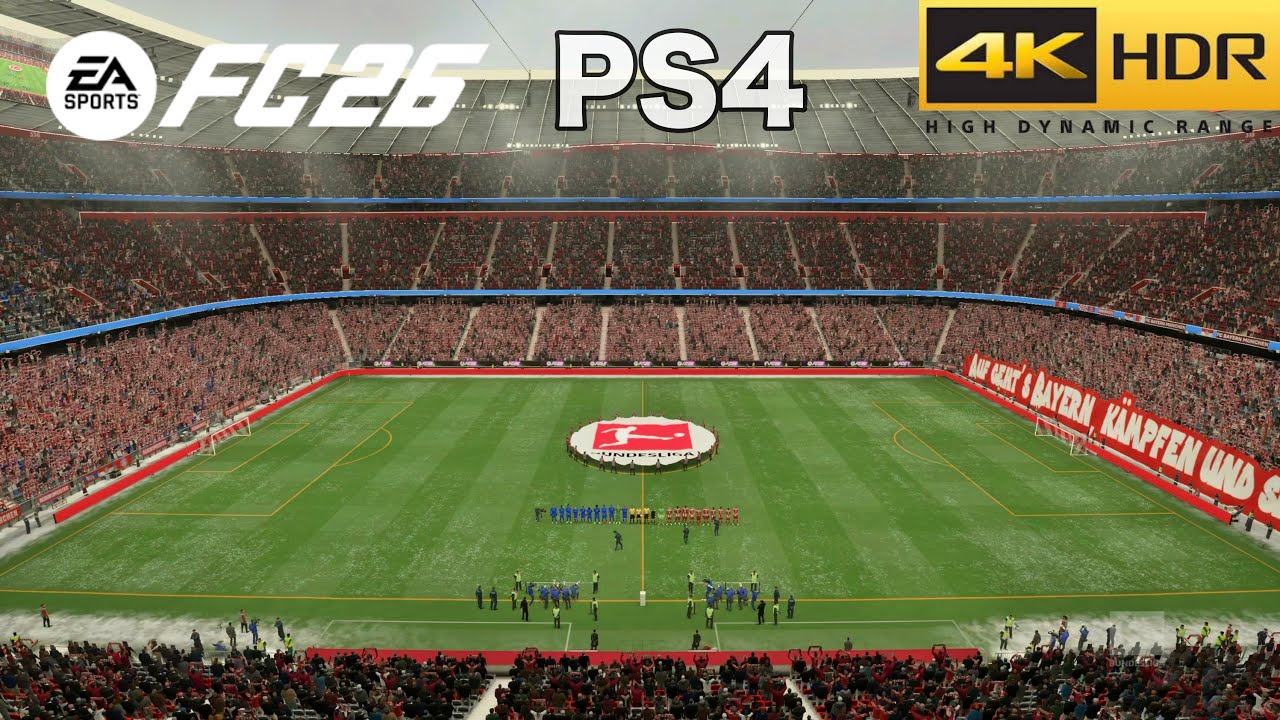 FC 26 | Эффект снега на Allianz Arena | Геймплей старого поколения PS4 Pro 4K HDR