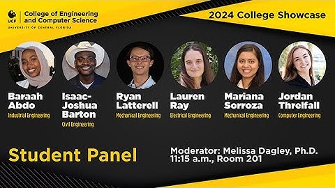 CECS 2024 Showcase: Student Panel, UCF College of Engineering and Computer Science - Feb 3, 2024