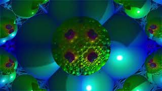Video demonstrating a 3D Apollonian Gasket, a fractal structure generated