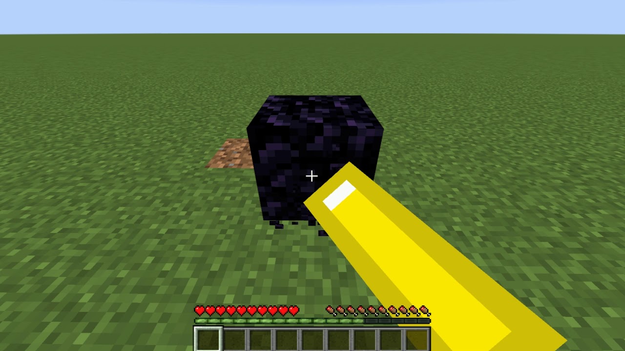 breaking obsidian with fist in minecraft YouTube