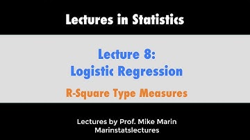 8.6 Logistic Regression: R-Square Type Measures