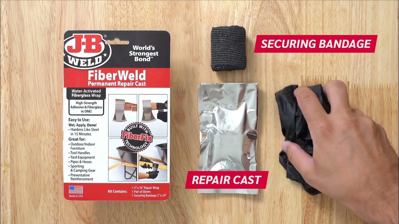 J-B Weld FiberWeld Permanent Repair Cast - YouTube