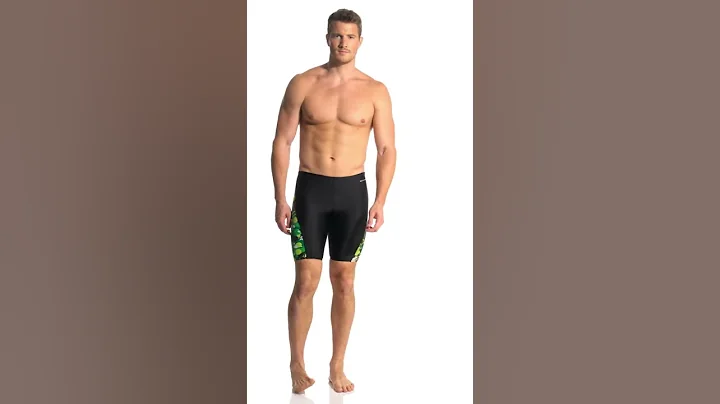 Sporti Paint Splatter Piped Splice Jammer Swimsuit | SwimOutlet.com