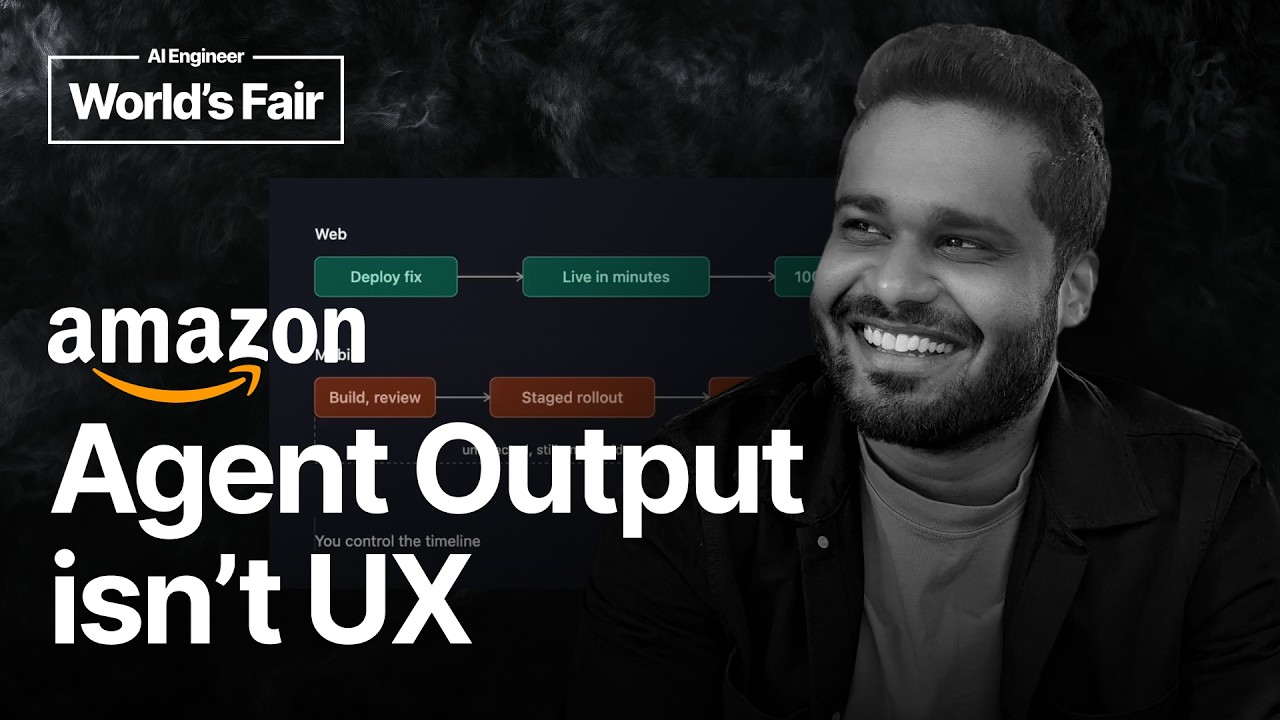 Agent Output Is Not UX: Rendering Layer Your LLM Pipeline Is Missing - Bala Ramdoss, Amazon Lens