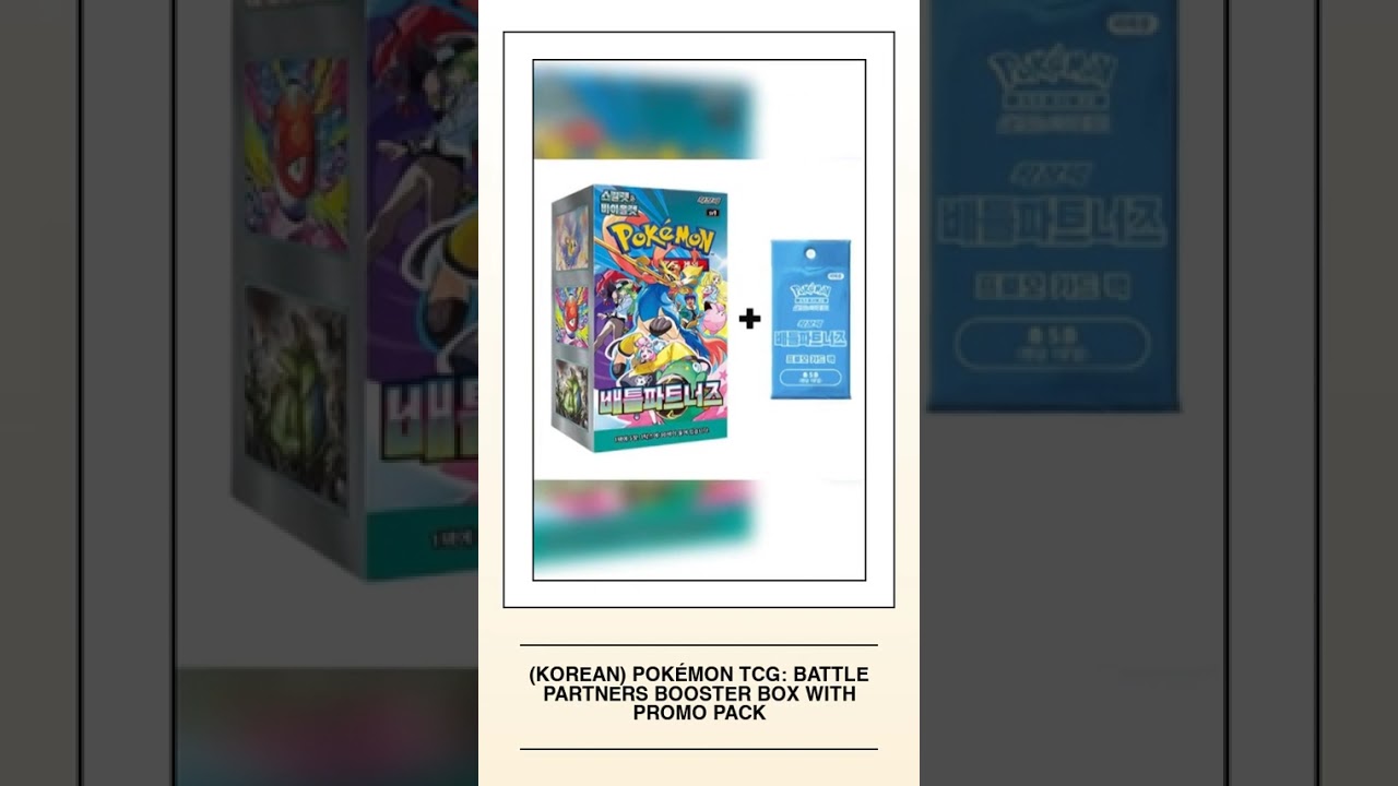 battle partners booster box with promo Pokemon Japanese SV9 Each Pokémon TCG booster pack contains 5 cards Battle Partners Booster Box –