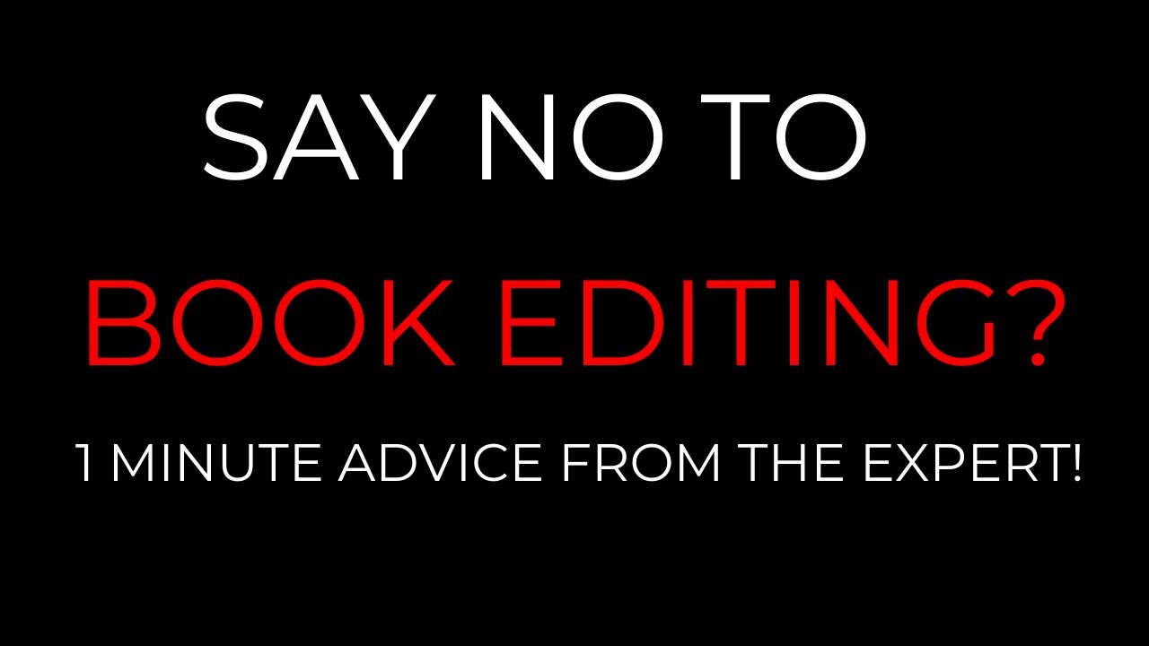 Should I skip book Editing?