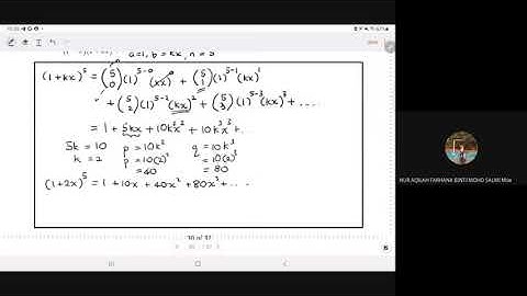 Tutorial SM015 (Binomial Expansions Part 1)