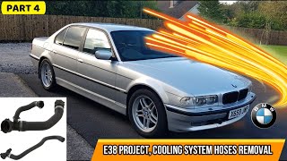 BMW 740i E38 PROJECT PART 4 COOLING SYSTEM HOSES REMOVAL M62TU M62 M60 535i 540i 735i 740iL E31 840i