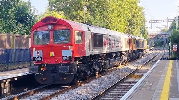 GBRF 66792 + Akiem VFLI 77501 (GBRF 66309) Passing Through Reading West 0o01