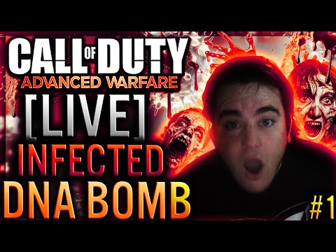 INFECTED DNA BOMB! - [LiVE] Can We Survive? (Call Of Duty: Advanced Warfare Infected Gameplay)