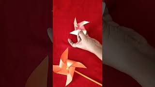 diy pinwheel pencil craft/paper windmill tutorial/origami/paper craft #shorts #origami #paper