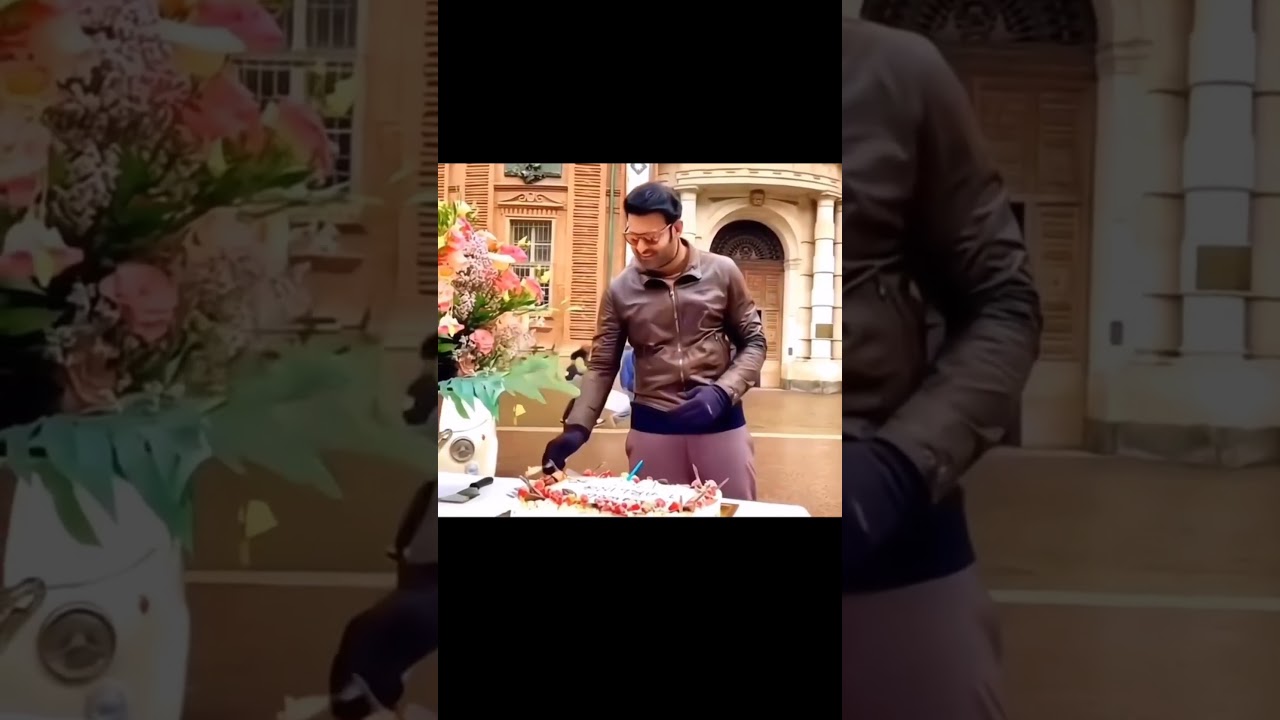 Fans Go Crazy as Prabhas Cuts His Birthday Cake 🎉💥