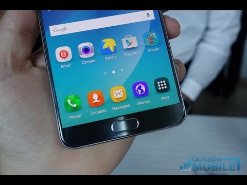 Galaxy Note 5에서 지문 스캐너를 설정하는 방법