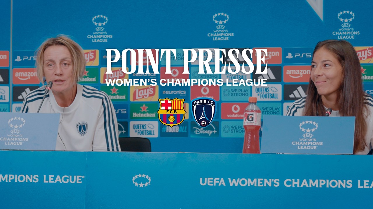 Le point presse avant FC Barcelone vs Paris FC | UWCL