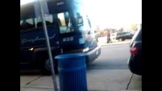 Greyhound Bus: MCI 102DL3 6451 bound for New York, NY leaving Hempstead, NY