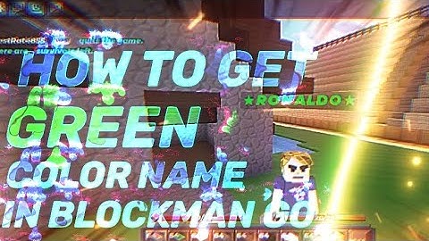 [2025!] How to get color name in blockman go! | OverBMG | #blockmango #colorname