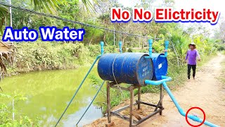 Deep River  How to make free Energy water tank from Deep River About 4 meters Deep By Smoothly