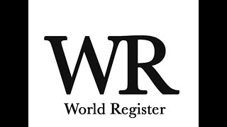 World Register Report 03272017