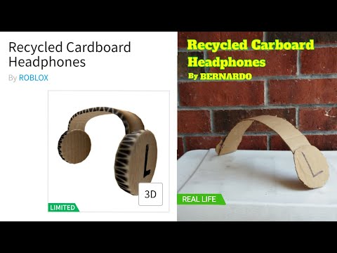 How To Make The Recycled Cardboard Headphones From Roblox In Real Life Youtube - clockworks headphones roblox