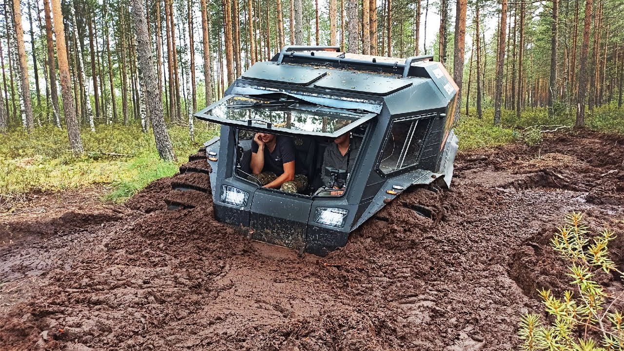 И ЭТО можно ПОСАДИТЬ??? Вездеход ШЕРП в БОЛОТЕ!!! - YouTube