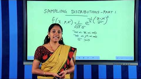 Sampling Distribution Part-1 #swayamprabha #CH08SP